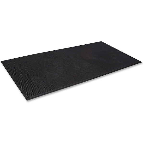 Crown Matting Technologies Mat-A-Dor Rubber Fingertip Scraper Mat, 0.63" thick, Black CWNMASR42BK - main